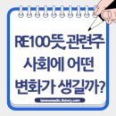 RE100 뜻, 관련주, 사회에 어떤 변화가 생길까?