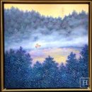 푸른세상 | 갤러리컬러비트 이현진 《숨겨진 세상-나의 숲》 전시 후기 - 푸른 숲속을 달리는 기차가 주는 위로와 공감