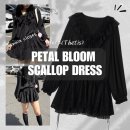 167 | 더티스(Thetis) 26SS 페탈 블룸 스칼럽 드레스 블랙 후기, 167cm 하체통통 사이즈 팁