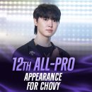 GEN Chovy 쵸비 '정지훈' LCK All PRO 12번째 출전 기록( 모든 시즌 올프로에 선발된 유일한 선수 ) 이미지