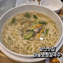 양이 엄청난 바지락칼국수 양산맛집 마늘보쌈칼국수