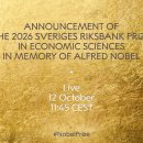 올해 노벨 경제학상, 로버트 홀·마이클 우드포드 // Nobel Prize 생방송 이미지