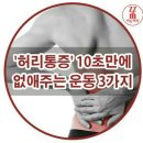 허리 통증에 좋은 운동방법 이미지