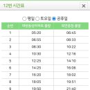 창원시내버스 운행시간 배차표 이미지