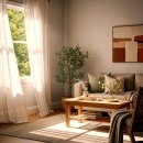 창가의 풍경 이미지