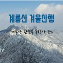 *설 연휴* 2월11일(일) 계룡산(삼불봉~관음봉) 국공+100대명산 이미지