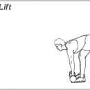 [슬와근] 덤벨 데드 리프트 (아령들고 허리 들어올리기) 이미지