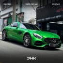 부산 랩핑업체 추천 AMG GT 그린헬 전체 고광택 랩핑, 루프스킨 카본 랩핑