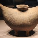 도기 바퀴장식 뿔잔 이미지