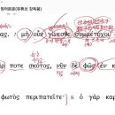 헬라어 문법 에베소서 5장6절~14절(8절), 원문 읽기, 문법및 해석 이미지