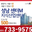 센터엠 성남 지식산업센터-400만원대 잔여세대 선착순 분양중~~ 이미지