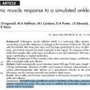 Arthrogenic muscle response to a simulated ankle joint effusion 이미지