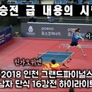 ‘사실상 결승전 급 탁구 시합’ 이상수VS. 린가오위안 2018 인천 그랜드파이널스 남자 단식 16강 하이라이트 이미지