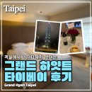 호텔101 | [대만/타이베이🇹🇼] 그랜드 하얏트 타이베이/101타워뷰 호텔/5인 가족 숙박 후기