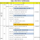 서울고 19회 50주년 기념여행 일정표 이미지