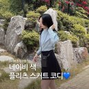 네이비 스커트 코디 | 제로 스트릿 헤니 플리츠스커트 후기