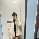 스프링크로커스(springcrocus) 코트 | Boukle Raglan Half Coat-ivory | 착용샷