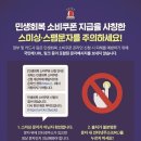 2차 소비쿠폰 스미싱 요주의…URL 링크 문자·알림 100% 사기 이미지