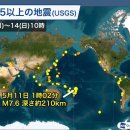 [주간지진정보] 지바현 남부 진도 5강을 필두로 진도 3이상 지진 다발 이미지