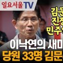 이낙연의 새미래민주당 당원 33명, 국민의힘 김문수 지지 선언 이미지