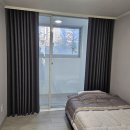 해운대좌동 경남아너스빌 아파트. 커튼설치 이미지