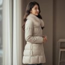 5861 | 게스 패딩 여성 퍼카라 다운 후기. 얼굴 작아보이는 에코퍼 수지 패딩 실물 체감