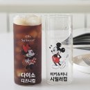 다이소 디즈니 내열유리컵, 홈카페 인싸템!(미키 &amp; 미니 시밀러컵)