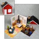 페이퍼 미니어처 하우스 이미지