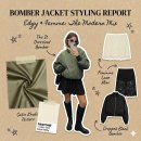 볼륨소매 스트링원피스 | 무신사Day 64. 무신사로 핀터레스트 입기: 투박함은 가고 사랑스러움이 왔다! '봄버 자켓'