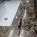 세븐일레븐 안성대덕본점 | 욕실 천연대리석 세면대 깨짐 보수 후기