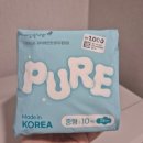 천원샘씨앤알 | 다이소 천원 생리대 퓨어 깨끗한 생리대 중형 직접 써본 솔직 후기