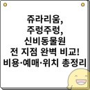 4216 | 쥬라리움vs주렁주렁vs비동물원 전 지점 완벽 비교! 비용·예매·위치 총정리