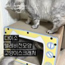 행복하우스 | 다이소 고양이 스크래처 하우스 TV모양 후기 5천원의 행복? 조립 난이도 솔직 리뷰