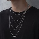 바이시클트로피 남자 체인 목걸이 23 써지컬스틸 착용샷 후기