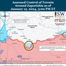 러시아 공세 캠페인 평가, 2024년 1월 13일(우크라이나 전황) 이미지