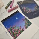 소소한 행복 오일 파스텔 이미지