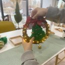 크리스마스 위빙 리스 이미지