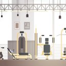 실내체육관헬스장 이미지