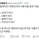 한국의 식용식물 분류 기준 이미지