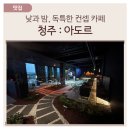 월탄 | 청주 : 낮과 밤, 독특한 컨셉의 청주카페 아도르 (내돈내산)