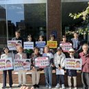 「파킨슨병 지속주입치료제 도입 촉구 기자회견」직후 한국애비브사 방문 이미지