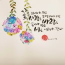 붓펜 감성 수채캘리 이미지