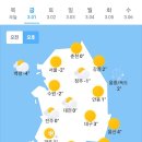 오늘의 날씨🌞☔️☃️, 2024년 3월 1일 금요일 이미지