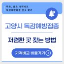 25년 고양시 독감예방접종 저렴한 곳 무료 병원 조회