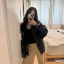 니트러브(땡스투식품) | 봄 교복이 되. 레더자켓 2개로 돌려입는 봄 코디🖤