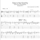 time say good bye...../악보 이미지