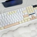 AULA PC방 | 저소음키보드 감성키보드 추천, 독거미 키보드 AULA F108Pro 치즈화이트 솜사탕축 내돈내산 후기