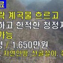 (매매완료)[경북 청송토지매매]산자락 계곡물 흐르는 청정지역 ,전원주택토지,자연인땅,힐링휴양,산골살이,주말농장[땅지통] 이미지