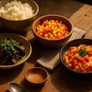 간단한 한끼 가정식 요리 이미지