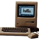 Macintosh 128k <- 84년, MAC OS 9.22와 10.4의 시초가 된 시스템3.2출현!!, 매킨토시 명칭 부여 이미지